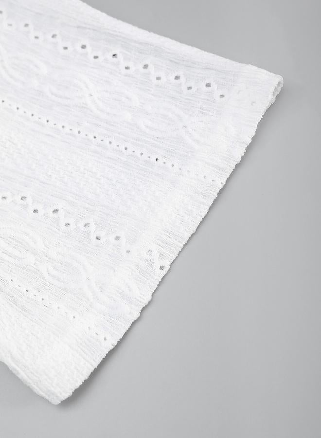 Take Two Men Eyelet Short Sleeve Shirt with Spread Collar - Image 5